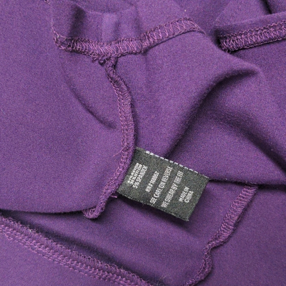 Torrid Tight Fitted Pencil Skirt Purple Pull On Size 0 Women's 12 Slimming EUC - Picture 6 of 7